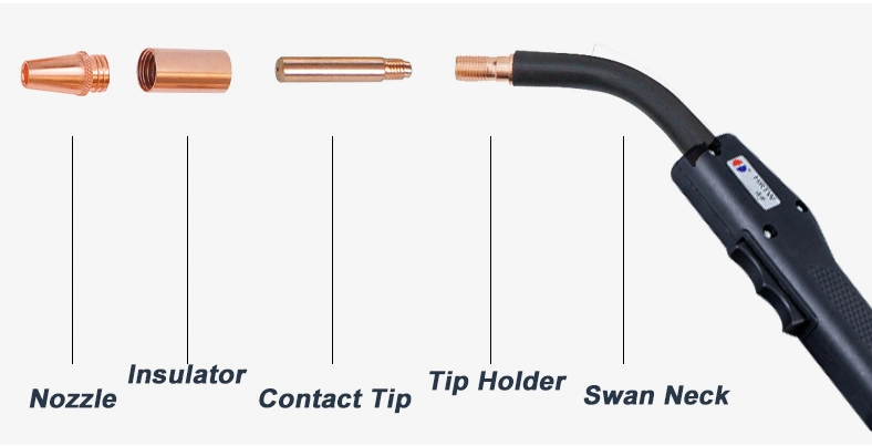 Welding Gun Sm250 Gas Cooled Welding Torch for Tweco Type